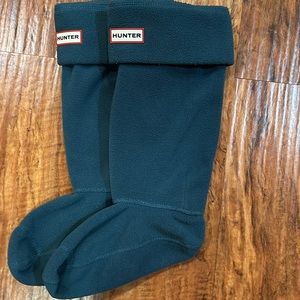 Green hunter boot fleece inserts